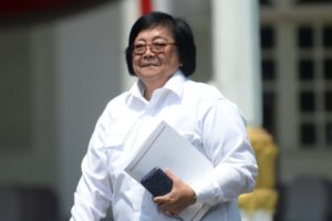 Siti Nurbaya Bakar Menteri Lingkungan Hidup dan Kehutanan dipanggil Presiden RI Joko Widodo ke Istana Kepresidenan (Doc. Istimewa)