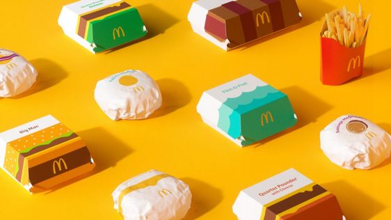 gambar merek Mc Donald di beberapa produk (Foto: dezeen.com)