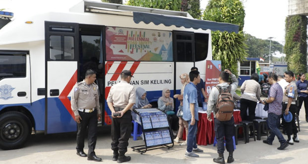 Direktorat Lalu Lintas Polda Metro Jaya jumat,24 Mei 2024 siapkan perpanjang SIM keliling atau gerai samsat keliling (samling).