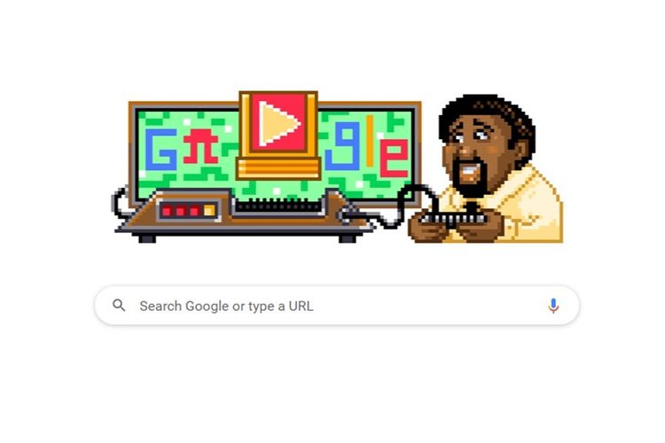 Jerry Lawson pelopor video game ditampilkan google doodle hari ini (Sumber: Tangkapan layar Google)