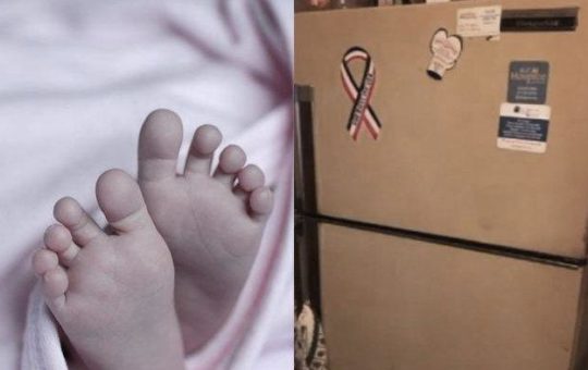 Ayah masukkan jasad bayinya dalam freezer (doc. Instagram)