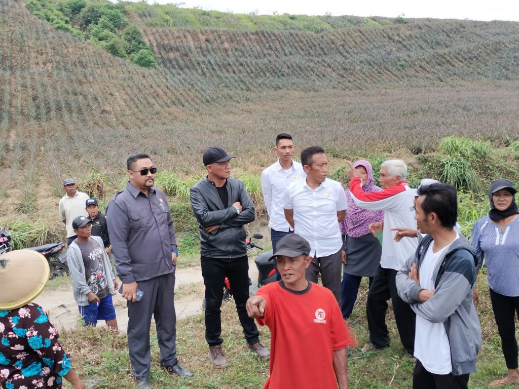 Mohammad Trijanto dan Komisi I DPRD Kabupaten Blitar melakukan sidak di Perkebunan Gambar Anyar, Kamis, 19/10/2023 (doc. Lintas7News)