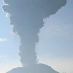 stasus Gunung Ibu halmahera, Maluku Utara menjadi awas, Jumat 17/5/2024 (doc.istimewa)