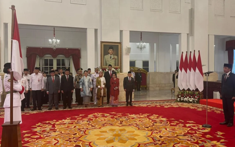 Presiden Joko Widodo (Jokowi) akan melantik 76 calon anggota Pasukan Pengibar Bendera Pusaka (Paskibraka) pada tanggal 9 Agustus 2024.
