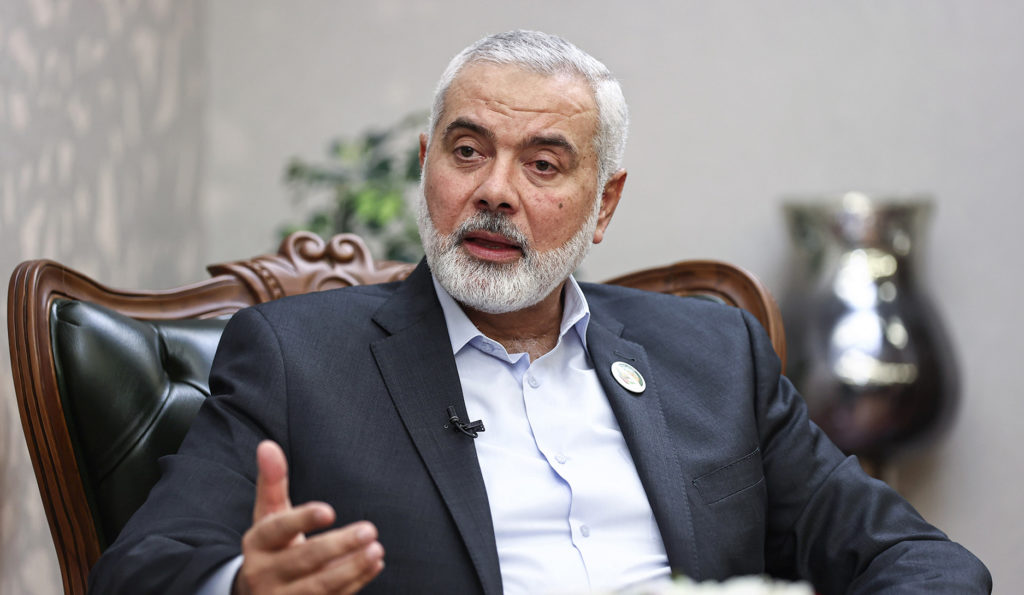 Pemimpin biro politik Hamas Ismail Haniyeh.