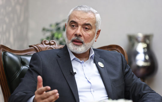 Pemimpin biro politik Hamas Ismail Haniyeh.